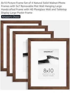 New in box ! Picture frames- Wood